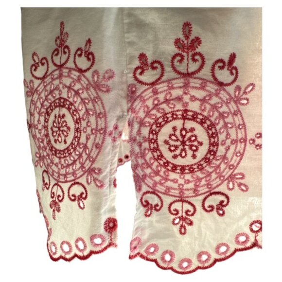 Talbots Embroidered Tunic Pink Women's Size Petite Small - Picture 3 of 6